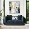 Ezra 2 Seater Fabric Sofa in Sapphire Colour