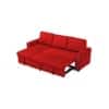 James  Pull Out Sofa cum Bed  in Red Colour