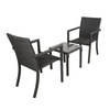Canberra Wicker Chair Inblack Finish