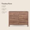 Magellan Solid Wood Chest of 6 Drawers in Teak Finish
