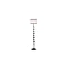 Brayden Multicolour Fabric Floor Lamp with Black Iron Base