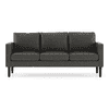 Liverpool 3 Seater Fabric Sofa (Steel)