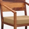 Marlon Lounge Chair in Brown Fabric