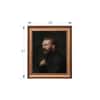Artistry Black Brown Vincent Van Gogh Self Portrait Canvas Wall Prints Set of 1 Multicolor Matte