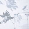 White and Charcoal Floral Cotton 400 Tc Flat Super King Size Bedsheet With 2 Pillow Covers