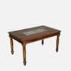 Rangrez Sheesham Wood 6 Seater Dining Set in Provincial Teak Finish with Cushioned Chairs