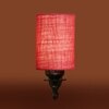 Devansh Metal Electric Wall Light in Antique Gold Colour with Pink Shade Count of 1 Light
