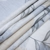 White And Blue Floral Cotton 400 Tc  Fitted  Super King Size Bedsheet With 2 Pillow Covers