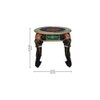Finnian Solid Wood Hand painted End Table In Multicolour