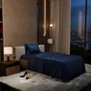 Stoa Paris Single Bedsheet with 1 Pillow Cover sheet with Mystique Blue
