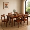 Tamarind 6 Seater Dining Set In Dual Tone Finish