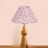 Devansh Multicolor Cotton Table Lamp With  Wood Natural Base (10X18 Inches)-40