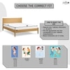 Premium Jacquard Polyester Waterproof Mattress Protector for Single Size In Gray Colour 75x36