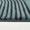 Presto Blue Geometric Hand Tufted Wool Carpet 8X10 Feet