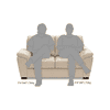Adelaide Essential 2 Seater Fabric Sofa in Pearl Colour