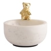 Marble Nut candy Bowl Brass Teddy embedded