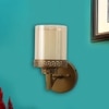 Eliante Modern Wall Lights Mild Steel & Glass Material Antique Gold & Champaign Finish