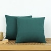 Herringbone Set Of 2 Cushion Cover With Green Colour