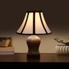 Devansh Multi Cotton Shade Lamp With Wood & Mosaic Glass Base For Decoration/Office/Home/Gifting/Study For Decoration/Office/Home/Gifting/Study
