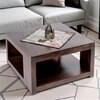 Milan Sheesham Wood Coffee Table In Walnut Finish