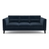 Lewis Sofa (Colour : Sea Port Blue Velvet, Cushion : Soft, Seater : 3+2)