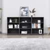 Hexa Engineered Wood Bookshelf Multipurpose Storage Rack in Slate Grey Colour