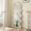 The Artment Beige Ripple Edge Unbreakable Floor Mirror For Home (170 X 70 CM)