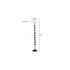 Brooke Black Cotton Shade Floor Lamp
