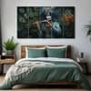 The Castle Decor Krishna Ji Wall Painting Wooden Framed 27x48 Inch (Style 5)
