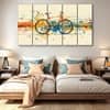 The Castle Decor Cycle Wall Painting Wooden Framed 27x48 Inch