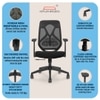 Kepler Brooks Marvel MB Office Desk Chair in Black Colour