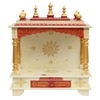 D'Dass Sheesham and Mdf Wooden Home Temple For Pooja Mandir For Home