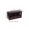 Allen Sheesham Wood Console Table in Dark Walnut Finish
