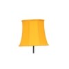 Conor Yellow Fabric Floor Lamp with Black Iron Base