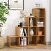 Hexa Engineered Wood Bookshelf Multipurpose Storage Rack in Giant Wood Colour