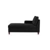 Alba Fabric Chaise Launger in Black Colour