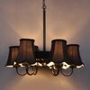 Devansh Dual Gold Metal  Wallmounted Lamp With Cotton Off-White Shade