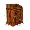 Woodway Solid Wood Bedside Table in Honey Finish