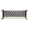 Hamilton Solid Wood Maachi Bench In Black & White Canning