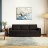 Apollo 3 Seater  Fabric Sofa In Deep Brown Velvet Colour