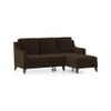 Abbey Sectional Sofa (Colour : Dark Earth, Cushion : Hard, Seater : Right Aligned 2 Seater + Right Aligned Chaise)