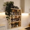 Ferguson Wooden Kitchen Storage Wall Shelf