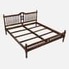 Nilaya Sheesham Wood King Size Non Storage Bed in Provincial Teak Finish