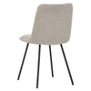 Scandinavian Hemi Dining Chair Matte Beige Finish