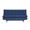 Della 3 Seater Sofa Cum Bed In Blue Colour
