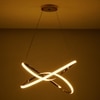 Danieli Rose Gold 3 Colour Led Chandelier Ceiling Light