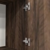 8 Shelves Semi Open Multipurpose Matrix Kitchen Cabinet In Cochwood Brown Finish