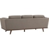 Scandinavian Civic Three Seater Sofa Cocoa Finish