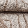 Abstract Handmade Natural Wool Wall Art Beige Textured 2 Panel Set 7 x 5 Feet