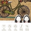 Luxe Home 100% Natural Coir Doormat Bicycle Print Design (71x45 cm)
